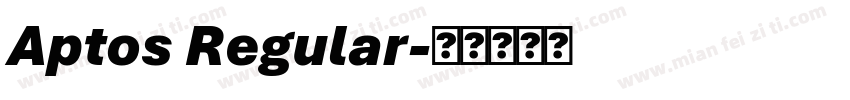 Aptos Regular字体转换